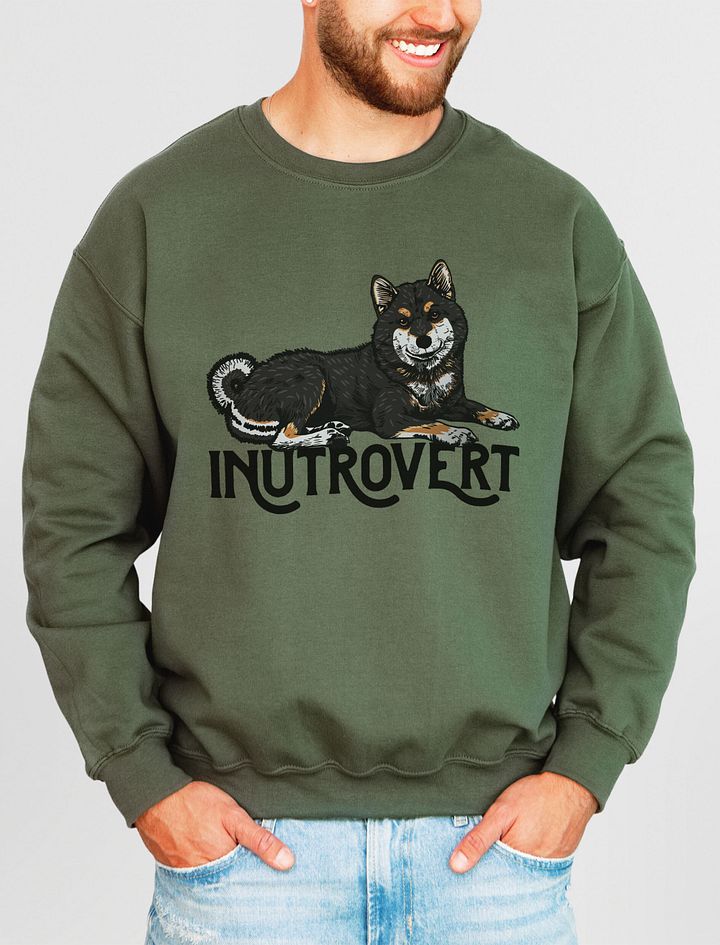 Inutrovert Sweatshirt of a Shiba Inu(Tricolor) | Funny Shirt for Shiba Inu Paw-rents product image (13)