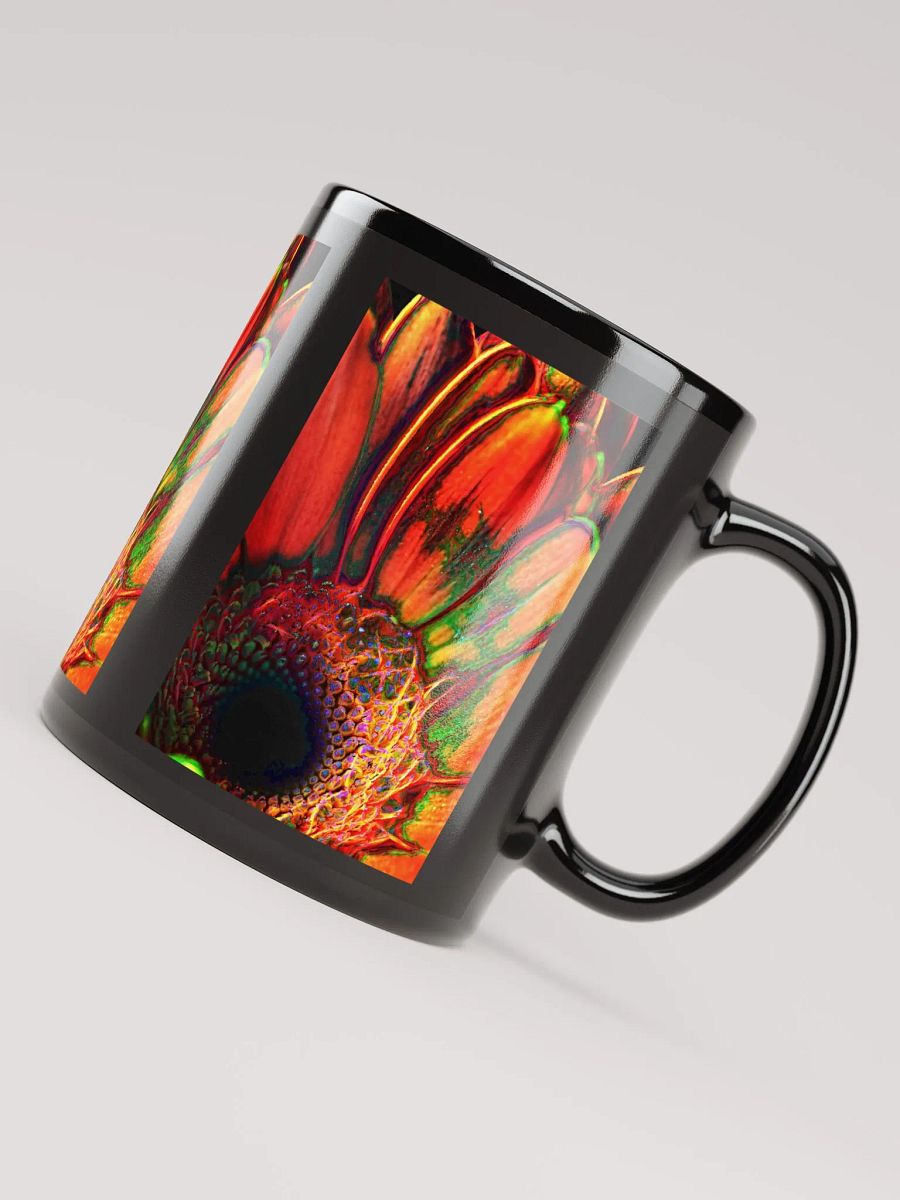 Orange Gerbera Daisy Black Coffee Mug product image (8)