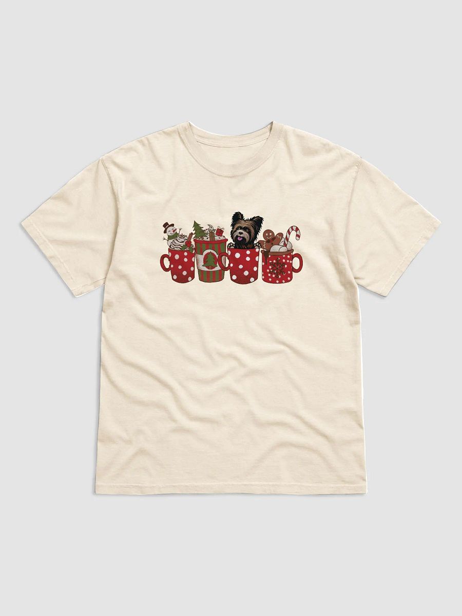 Cute Yorkshire Terrier(2) in a Christmas Cup T-Shirt | Funny Christmas Yorkie Pup in a Cup product image (14)