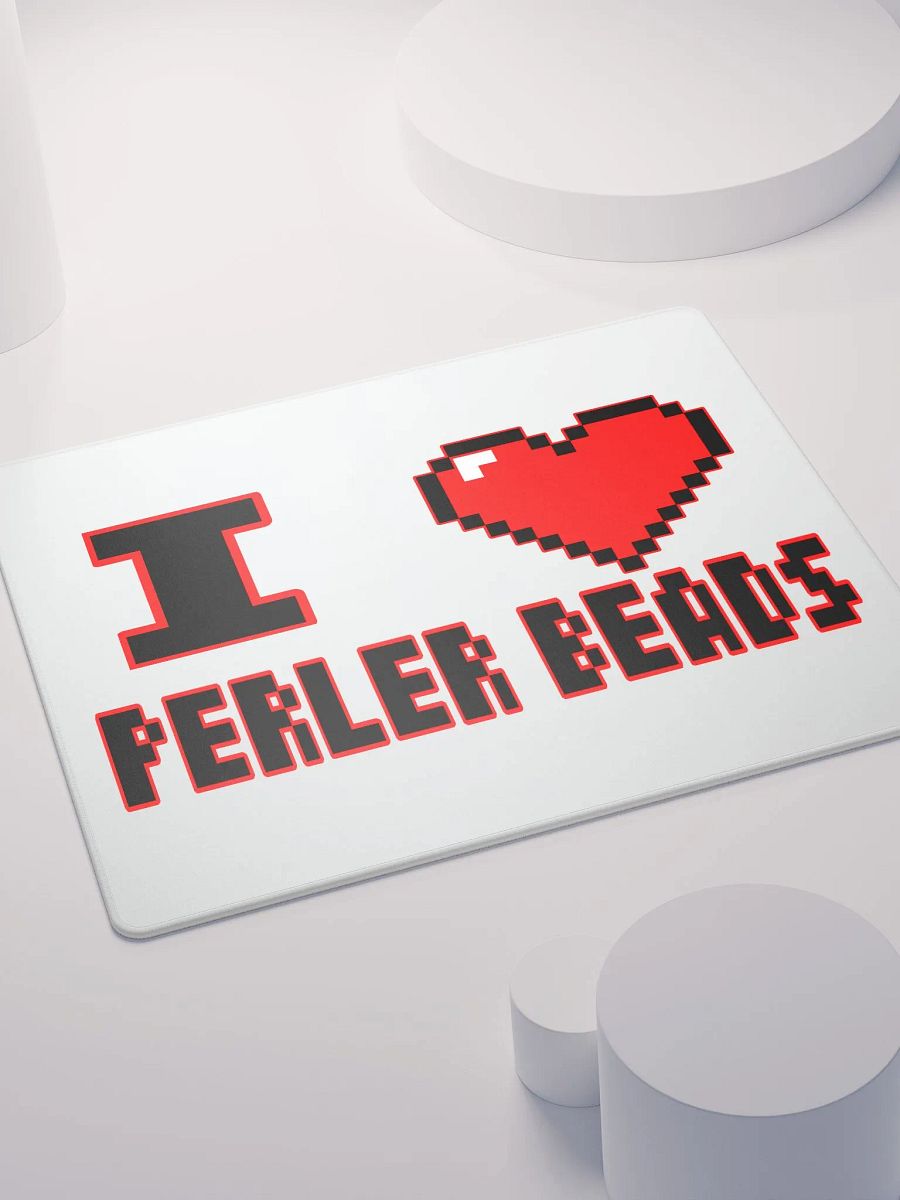 I Heart Perler Bead 2 Mouse Pad product image (5)