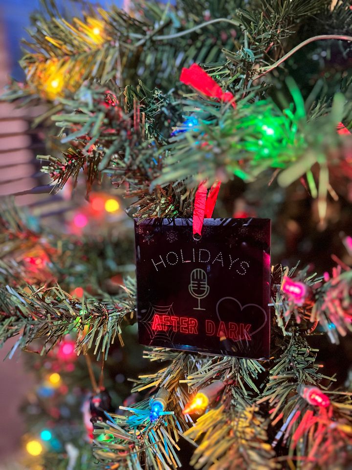 Holidays After Dark Logo Glass Ornament product image (1)