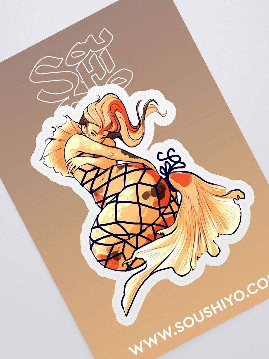 Shibari Koi Pinup Sticker product image (1)