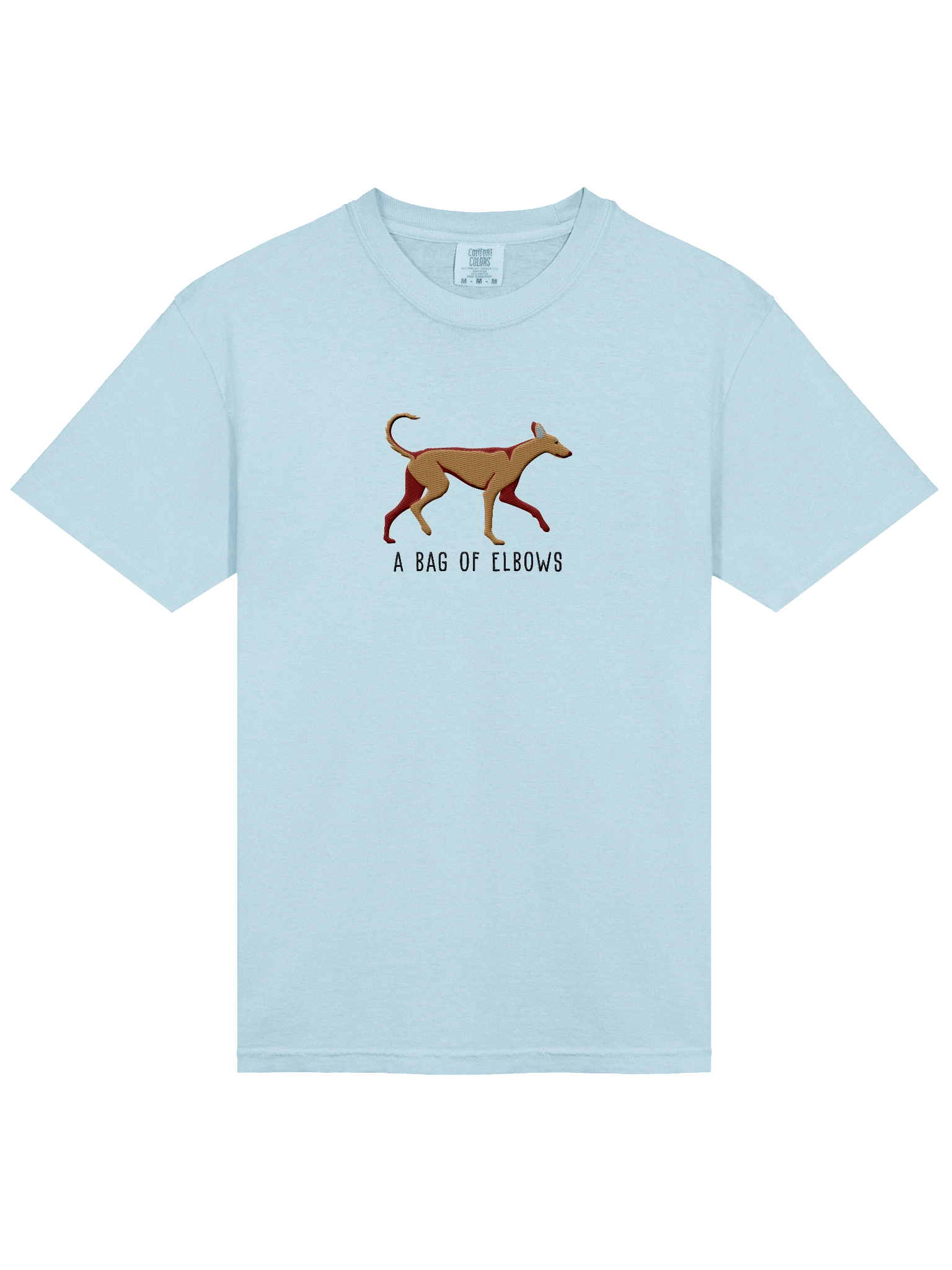 A Bag of Elbows T-Shirt(Embroidered) of an Ibizan Hound(Tan) product image (53)