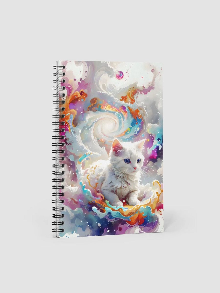 Vibrant Colors and Feline Fantasy Spiral Notebook product image (1)