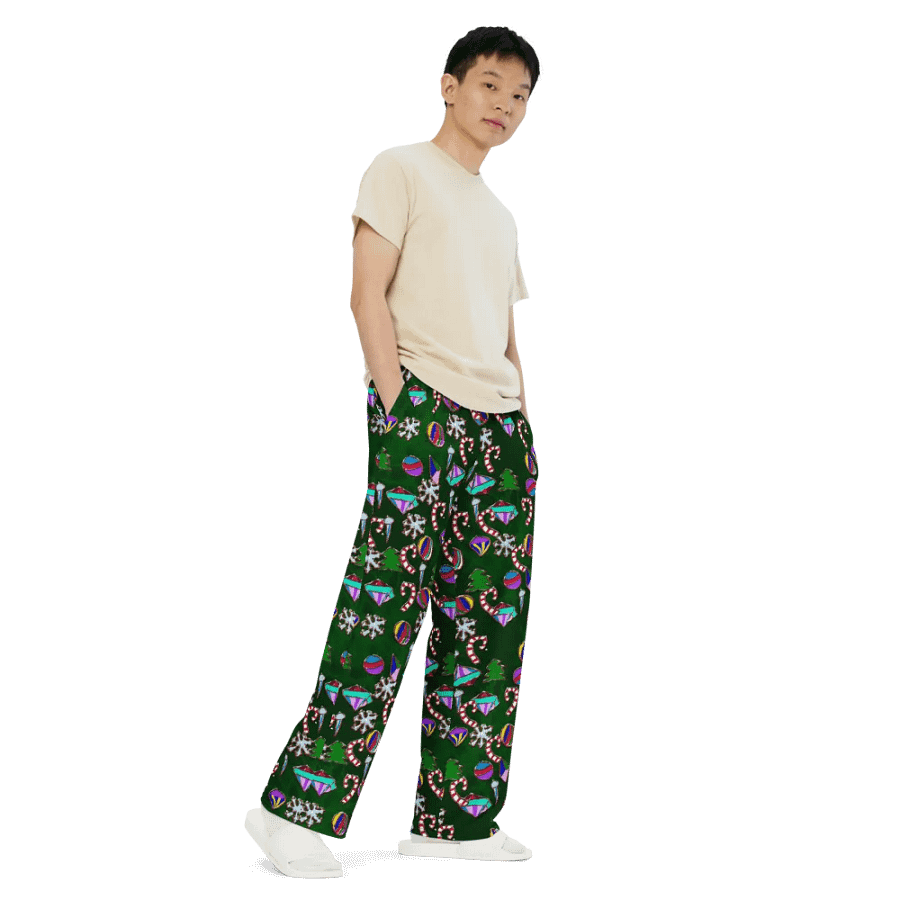 Ornaments Pattern Wideleg Pants product image (7)