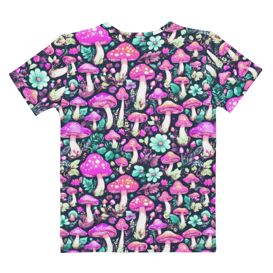 Mushroom Pattern All Over Print T-shirt product image (8)