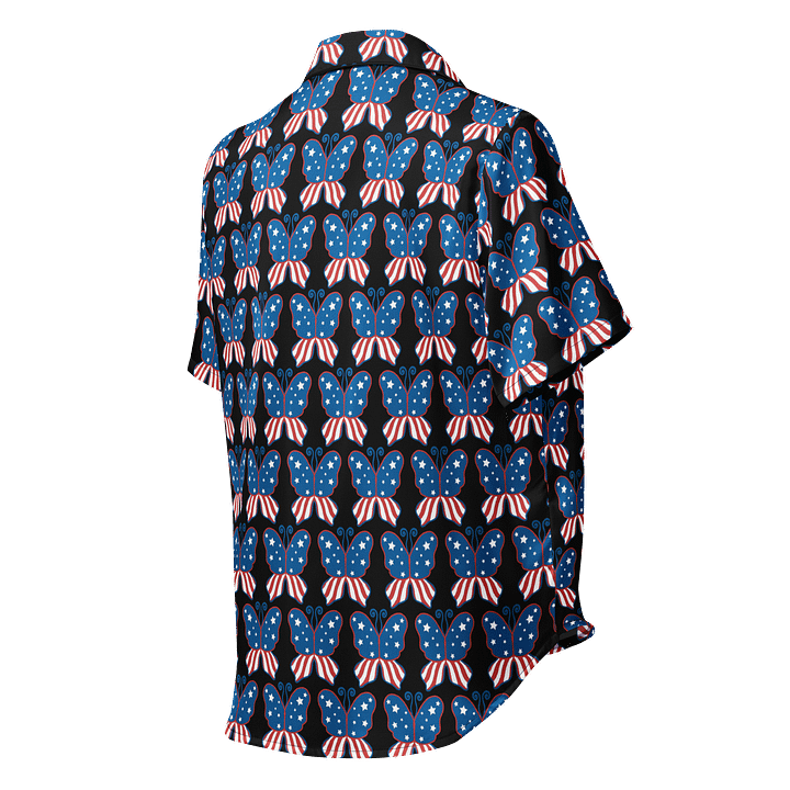 Patriotic Butterflies Silky Pajama Top product image (3)