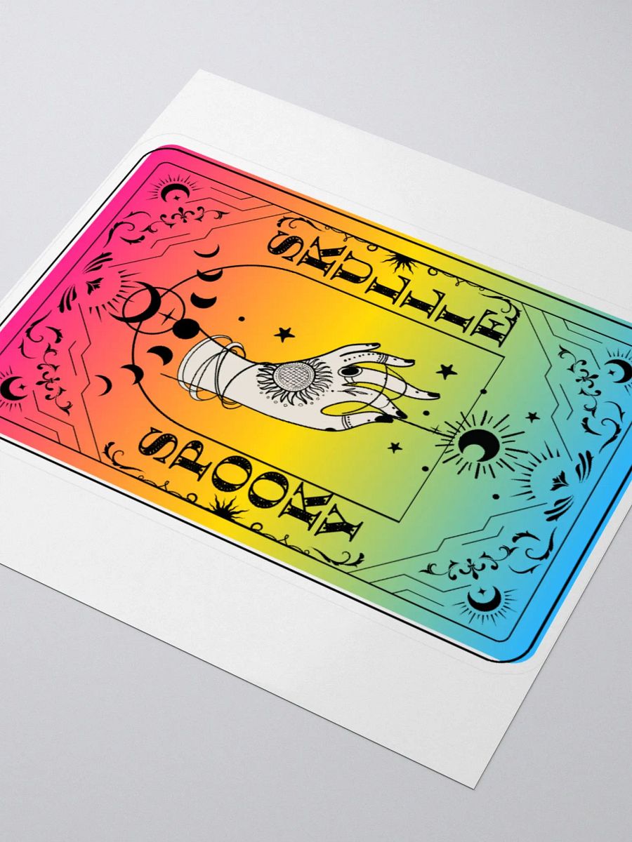 Spooky Skullie Pan Tarot Card Sticker product image (3)