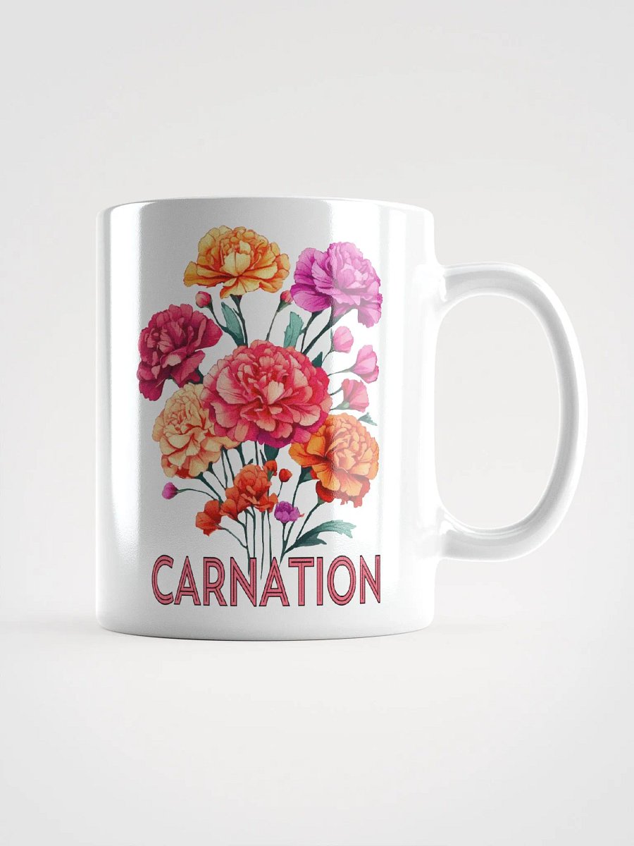 Floral Graphic | White Coffee Mug | Carnation product image (2)