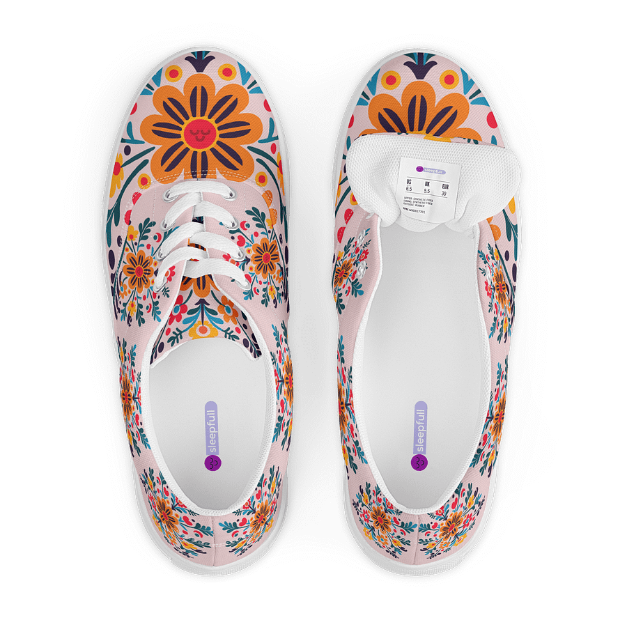 Quiet Mind Lace-Up Canvas Shoes product image (6)