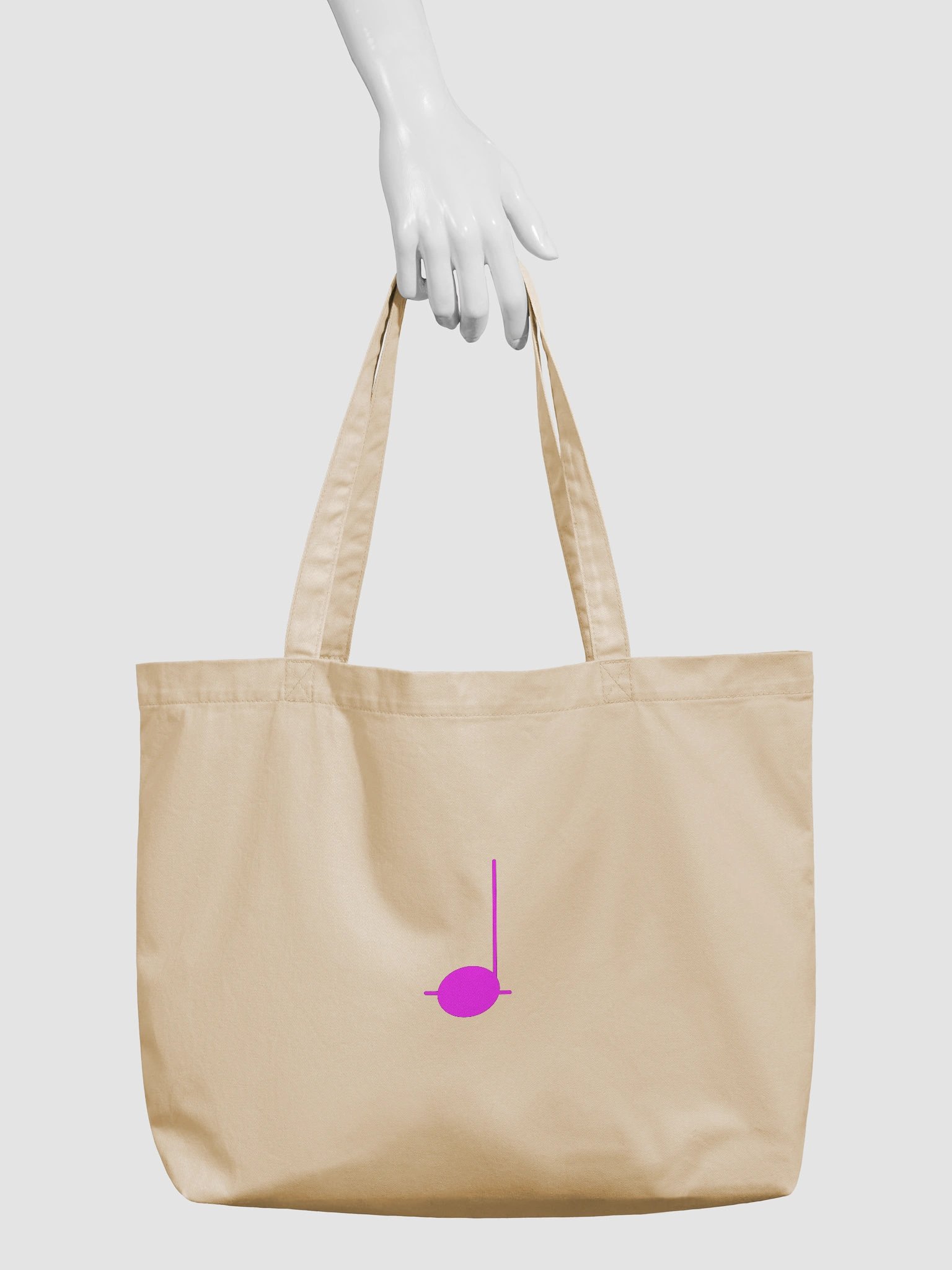 Popcorn Anime Melodic Pink Note Organic Tote Bag product image (3)