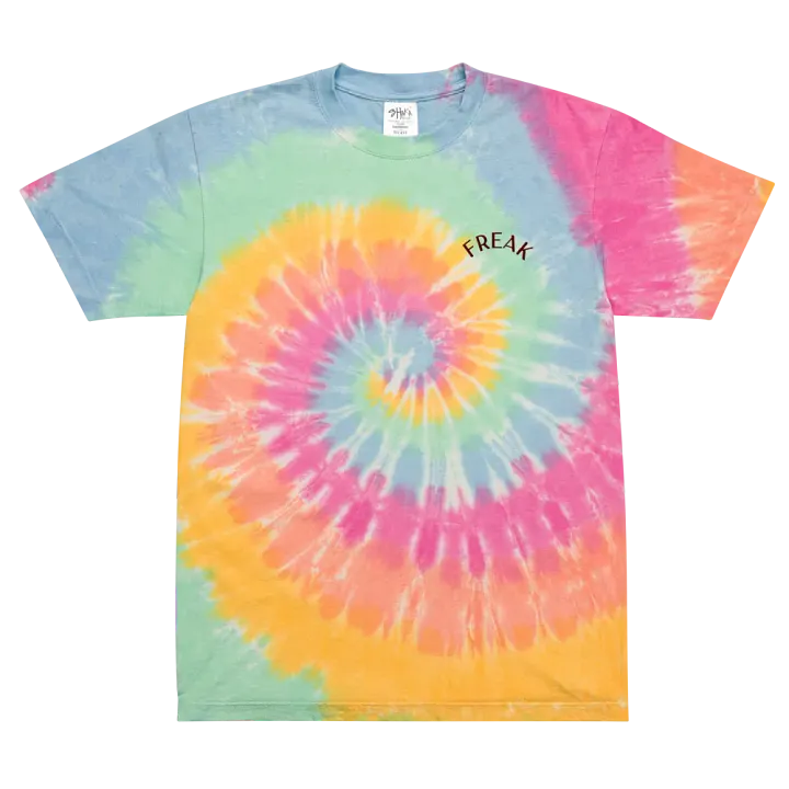 FREAK (Sherbet Pastel) - Oversized Tie-Dye T-Shirt product image (2)