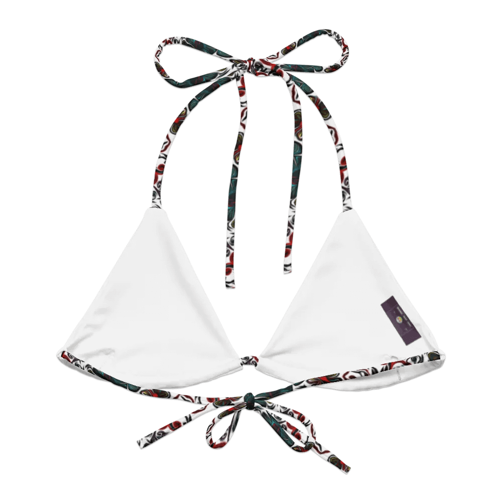 Mysterious Flowers | Recycled Padded String Bikini Top product image (7)
