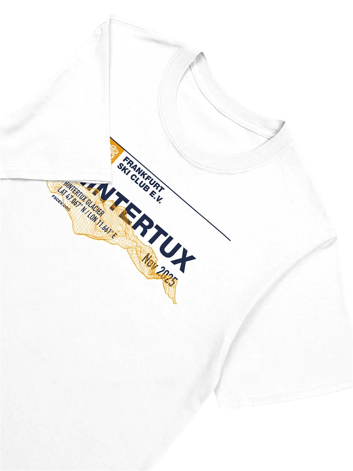 Hintertux Glacier Coordinates Resort on white (front only print) product image (2)