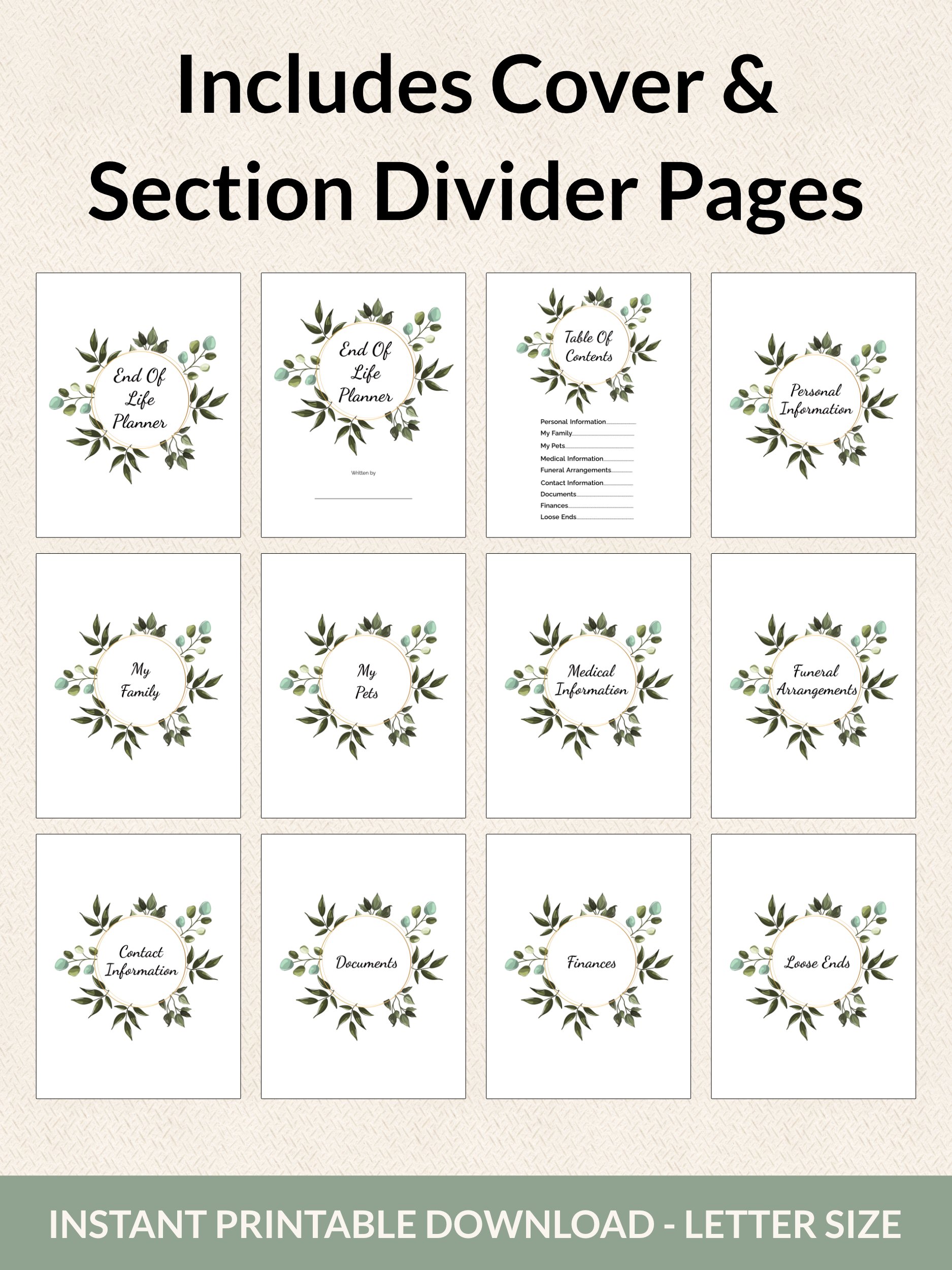 Printable End Of Life Planner - Version 4 product image (6)