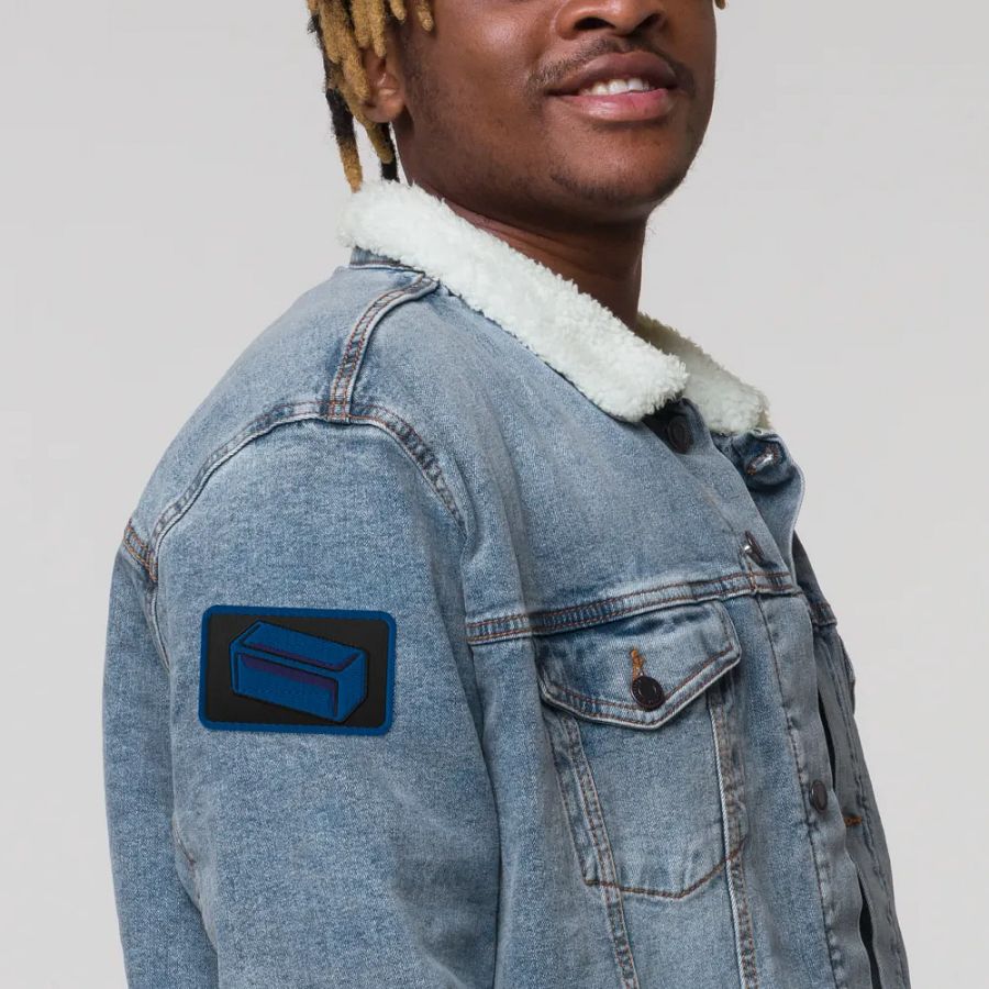 Blue Sample Embroidered Patch product image (5)