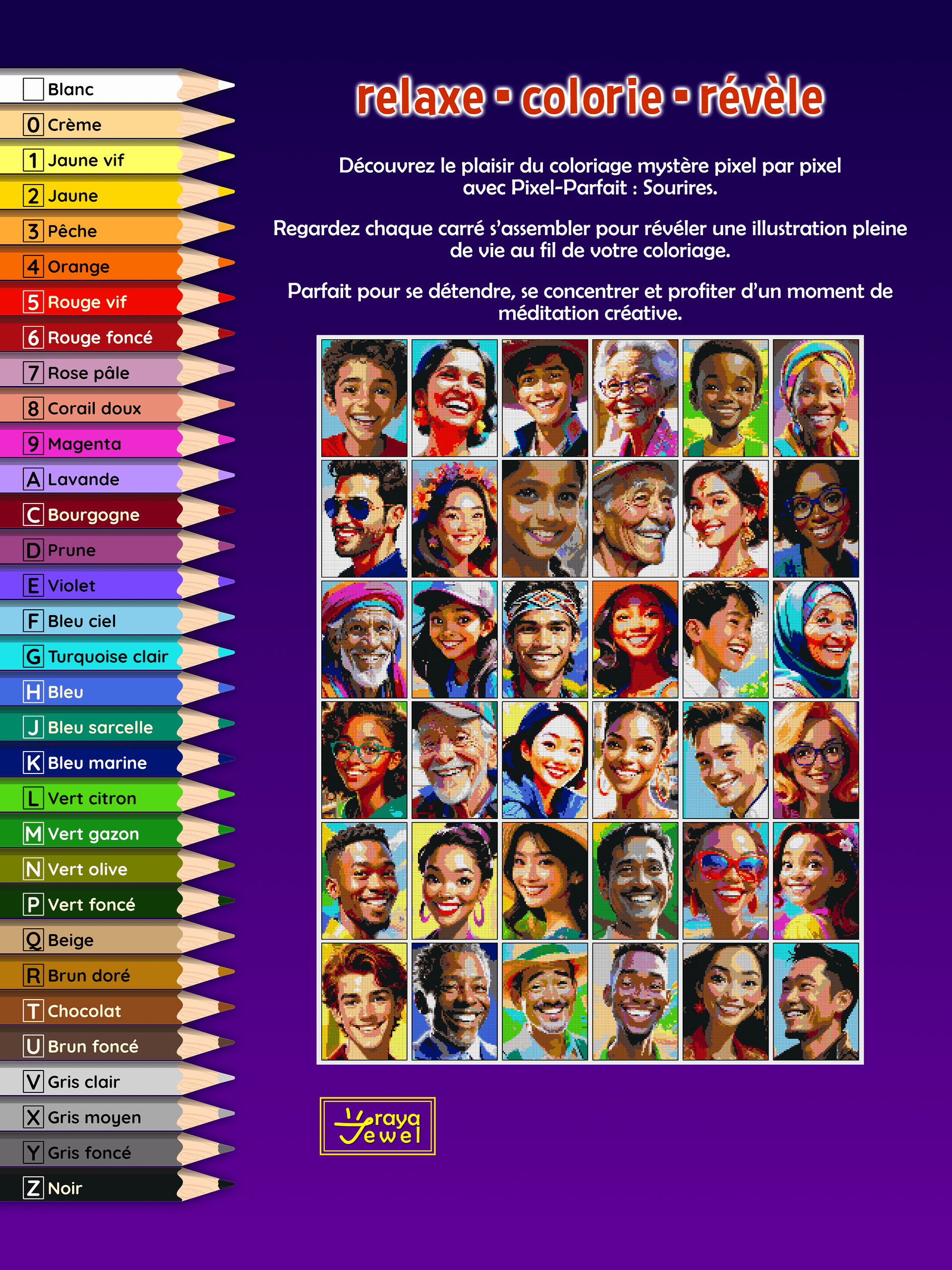 Pixel-Parfait: Sourires - Coloriage pixel mystère numéroté | Livre à imprimer product image (2)