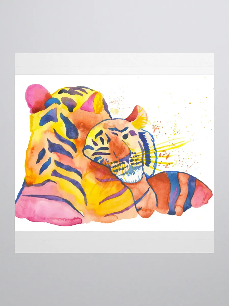 Cuddling Tigers Sticker product image (2)