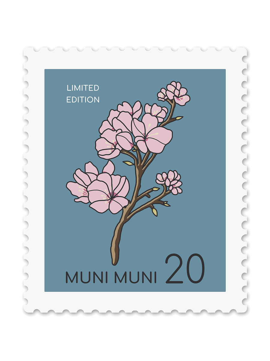 Cherry Blossom Stamp Sticker product image (3)