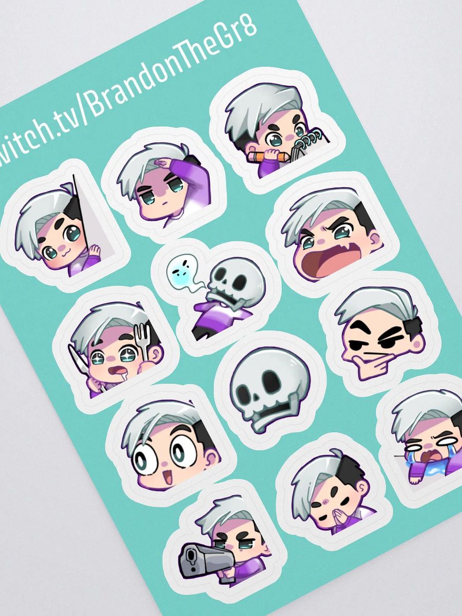 Emotes Sticker Sheet - HLD Edition product image (1)