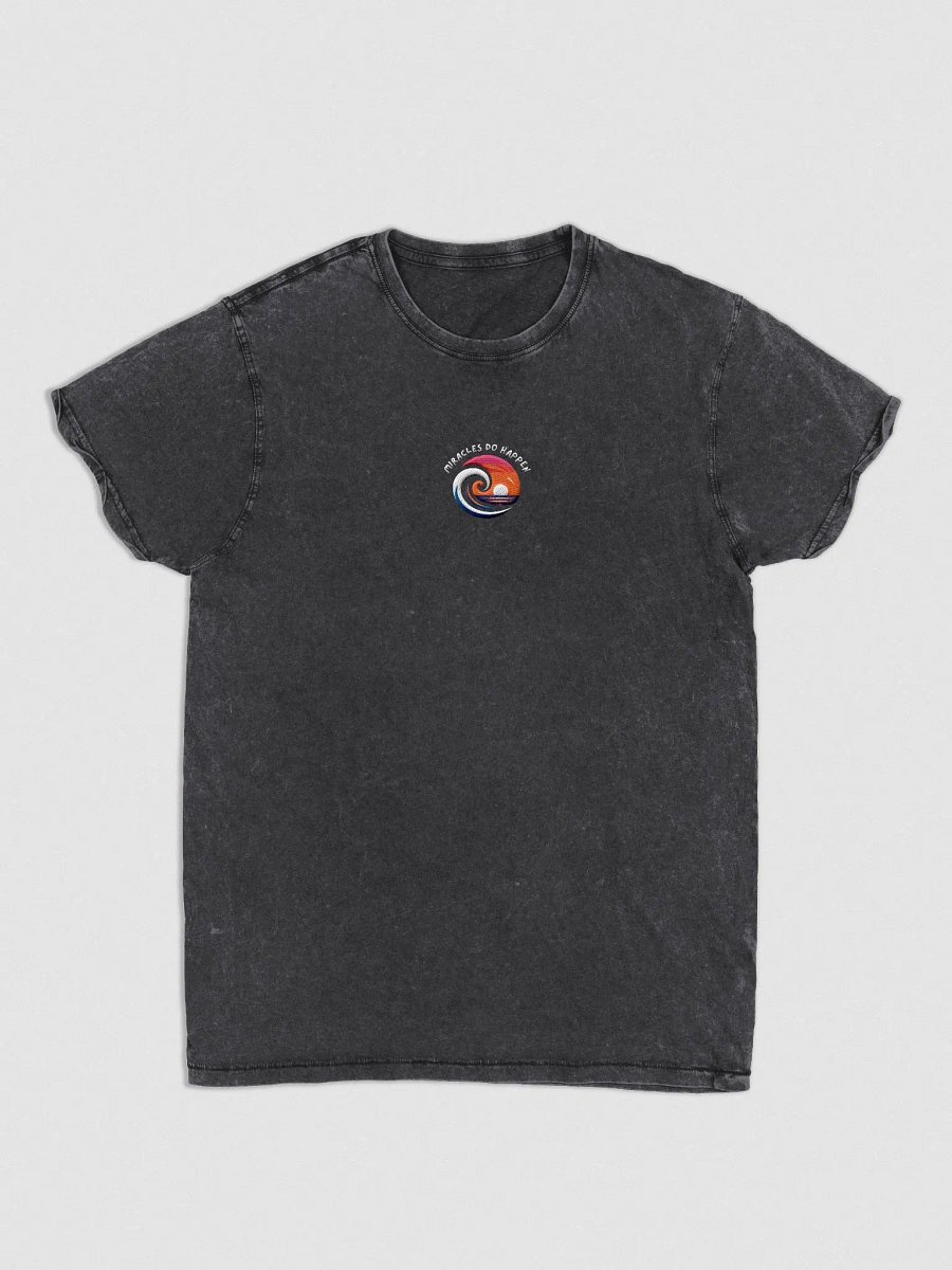 Sunset Wave Logo Denim Tee | miracle do happen product image (2)
