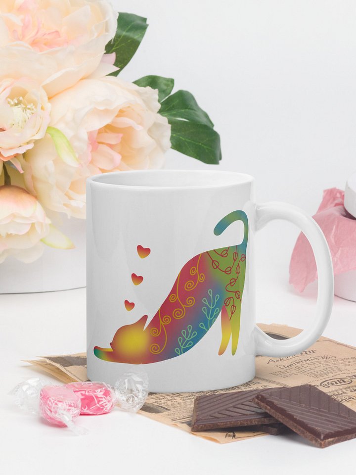 Streching Cat 11 oz Mug product image (1)