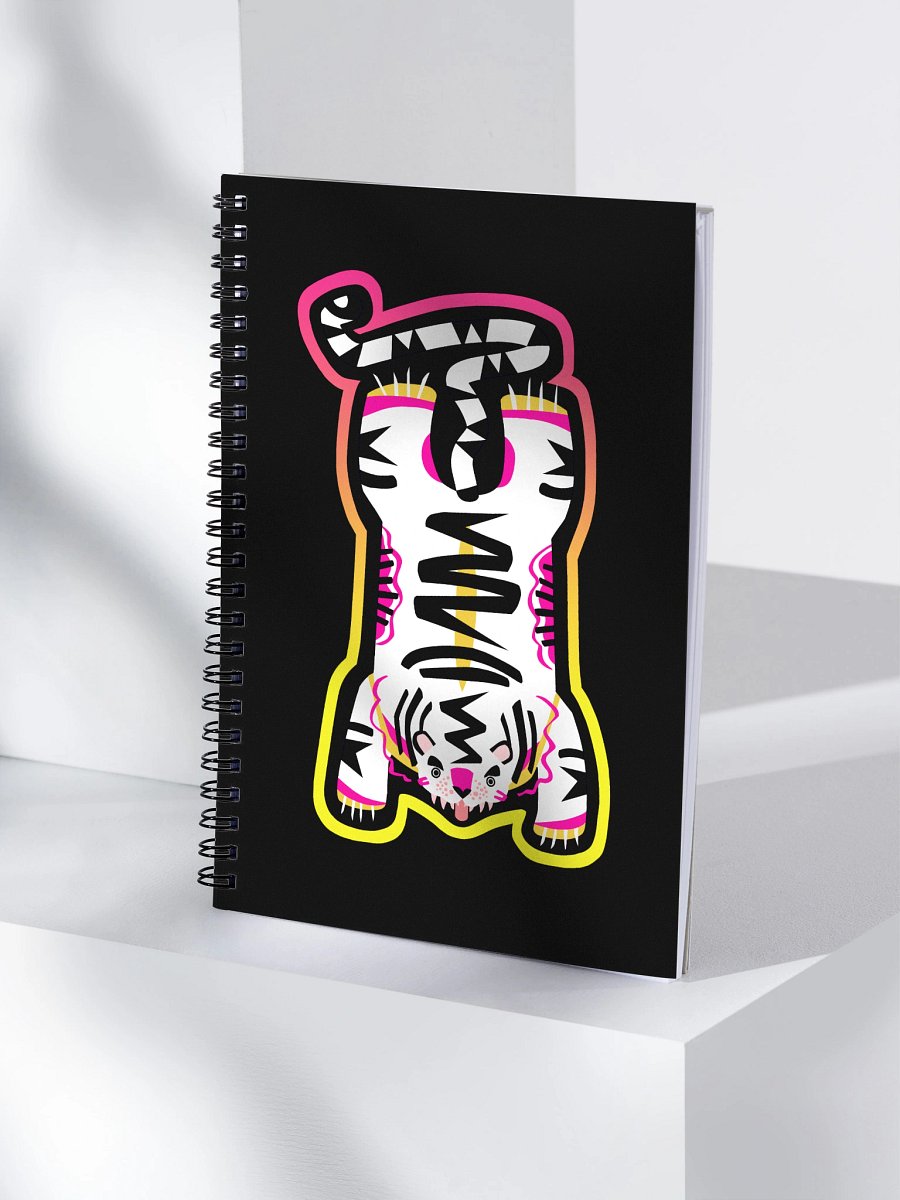Spiral White Electric Tiger Notebook product image (4)