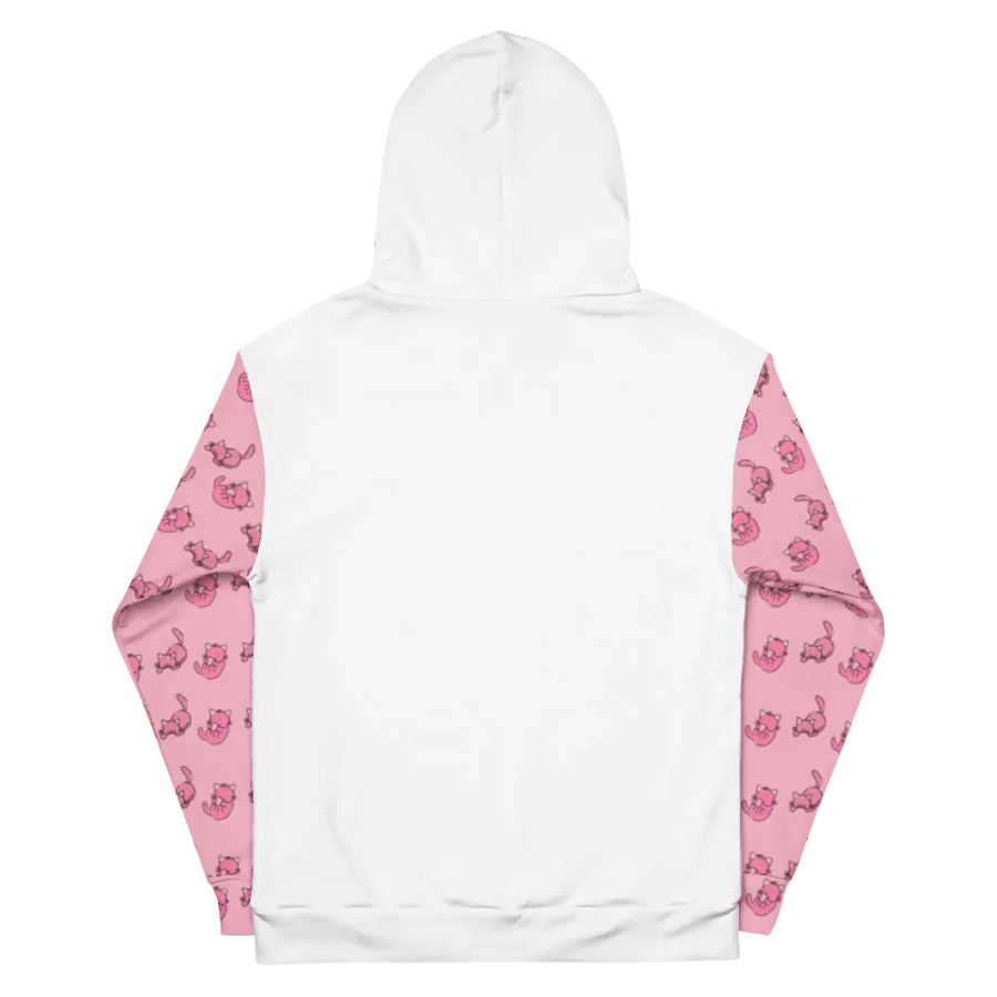 White and Pink Cat Paradise Hoodie product image (11)
