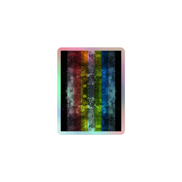 Queer Pride Flag Sticker (Textured Variation) product image (1)