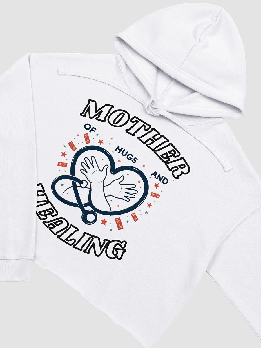 mother of Hugs and healing, Stethoscope Crop Hoodie product image (14)