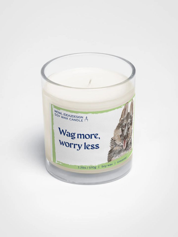 German Shepherd Dog Lover Best Gift, Large Capacity, Great Value & Eco-Friendly Candle – 1.2 lbs of Pure Serenity product image (2)