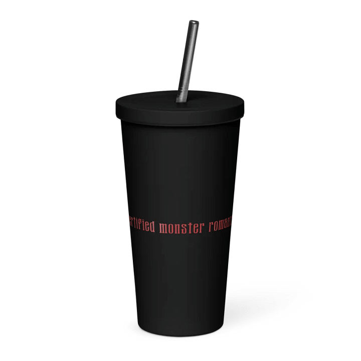 Certified Monster Romancer Tumbler with Straw - Black product image (1)
