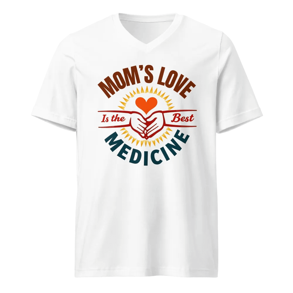 MOM'S LOVE Is the Best MEDICINE V-Neck Tee product image (5)