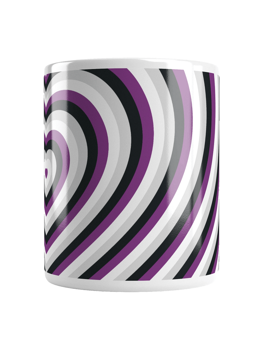 Asexual Pride Hearts Mug (Right-handed) product image (6)