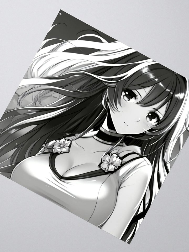 Anime Girl Sticker -original Art- 5.5X5.5 in. product image (2)