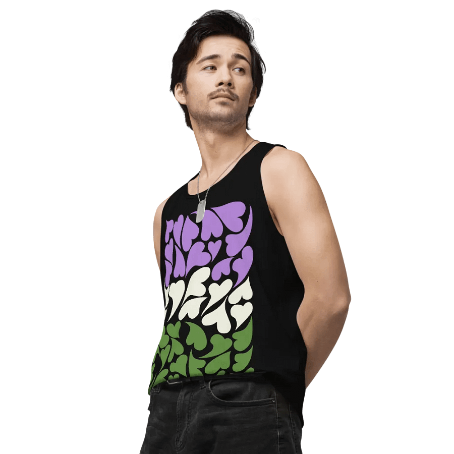 Nestled PRIDE Genderqueer Tank Top product image (7)