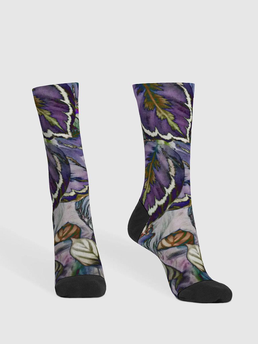 Purple Leaves Socks product image (2)