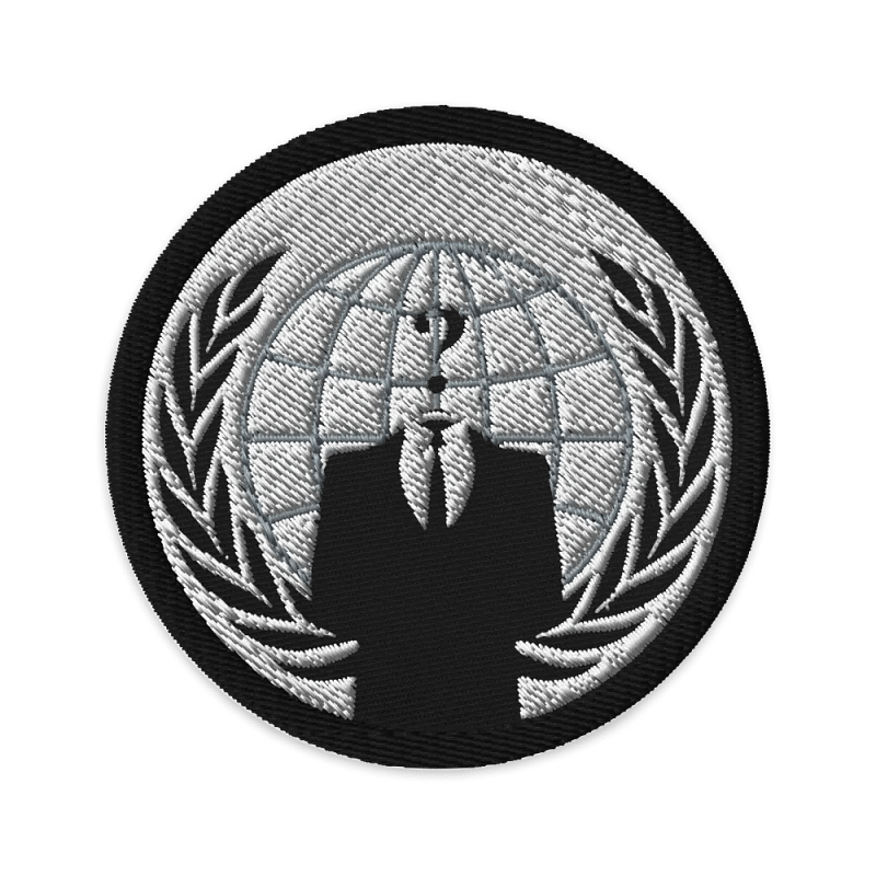 Anonymous Patch Black & White
