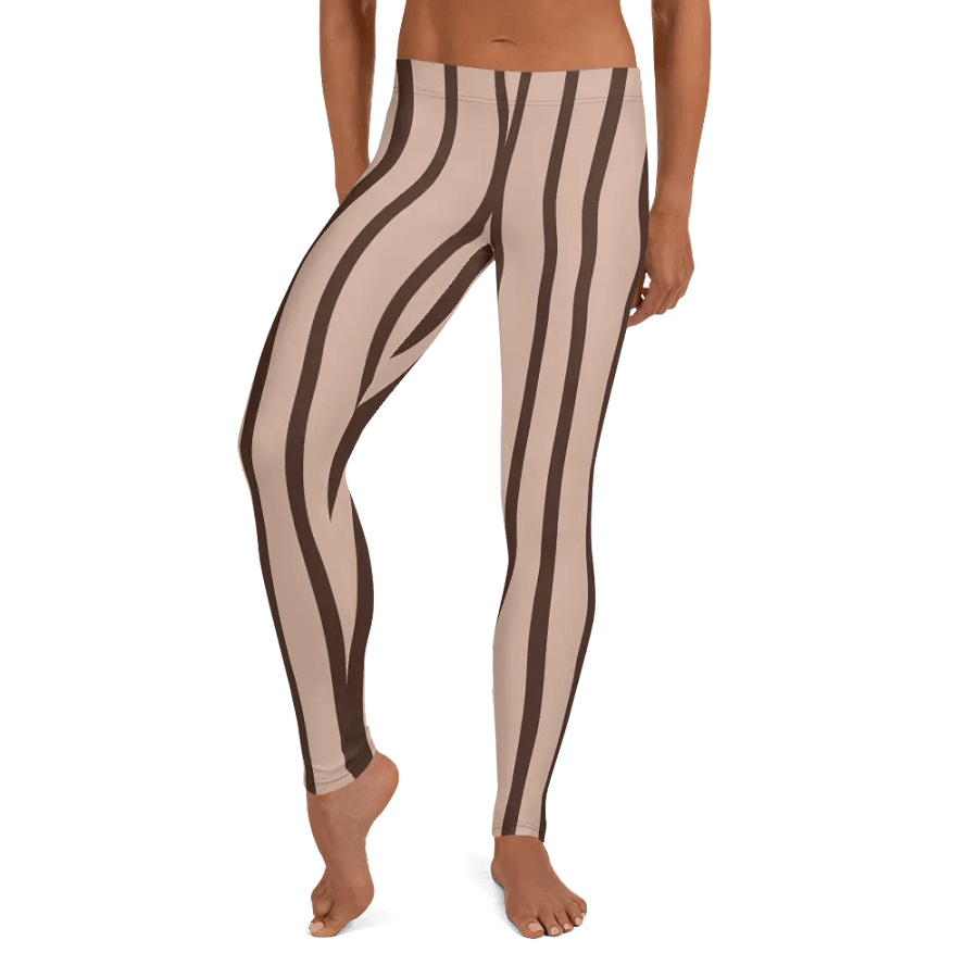 Customizable Wavy Wood Grain Leggings product image (9)