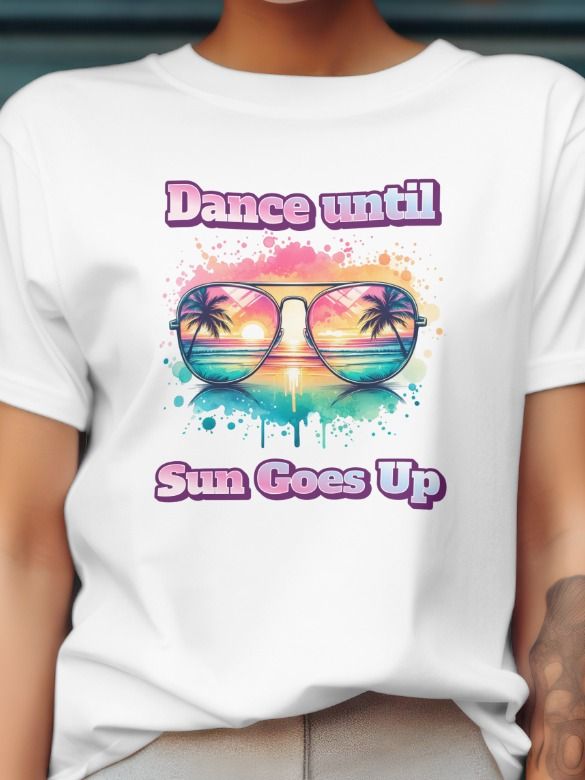 Tropical Sunset Reflection Party T-Shirt product image (1)