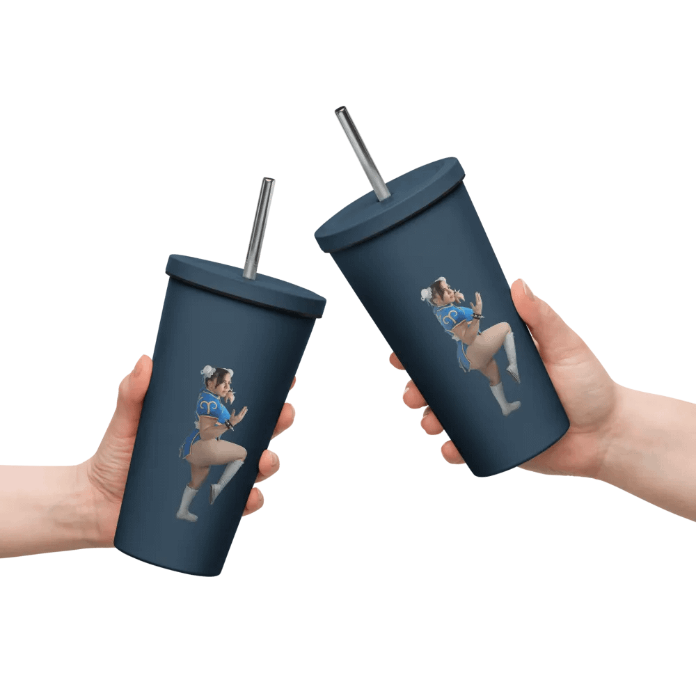 Chun Li Insulated Tumbler w/ Straw product image (8)
