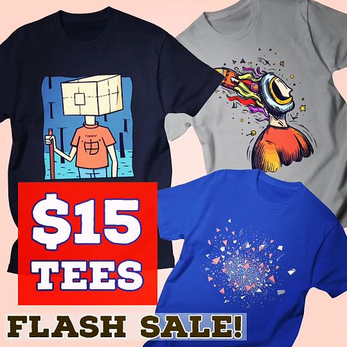 All Tees $15 @1.step.less @threadless Shop