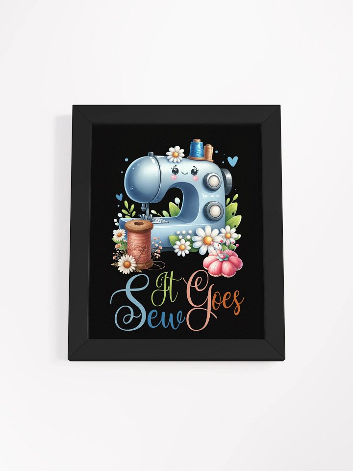 Sew Cute! Whimsical Sewing Machine Poster product image (7)