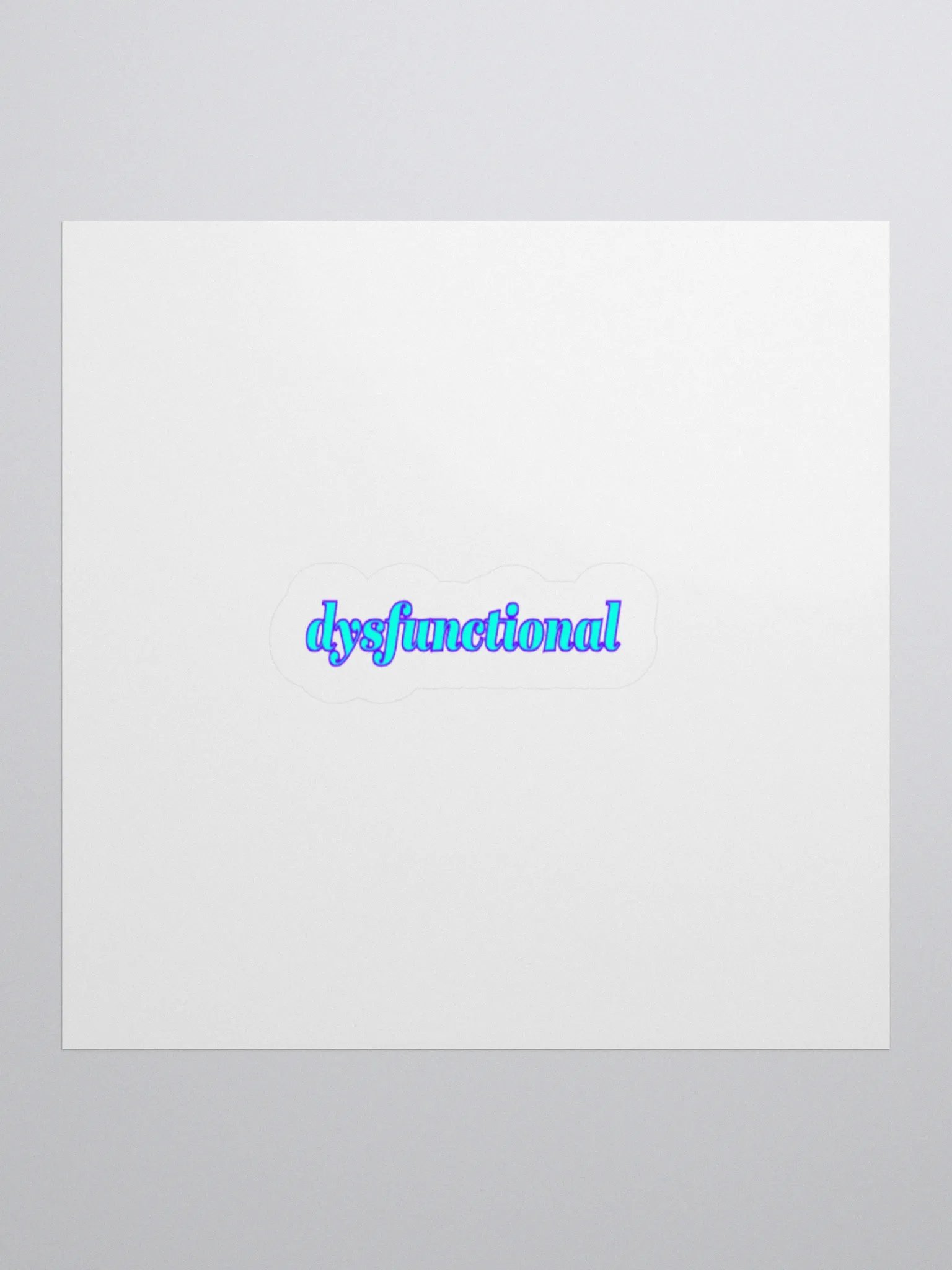 dysfunctional. Sticker product image (1)