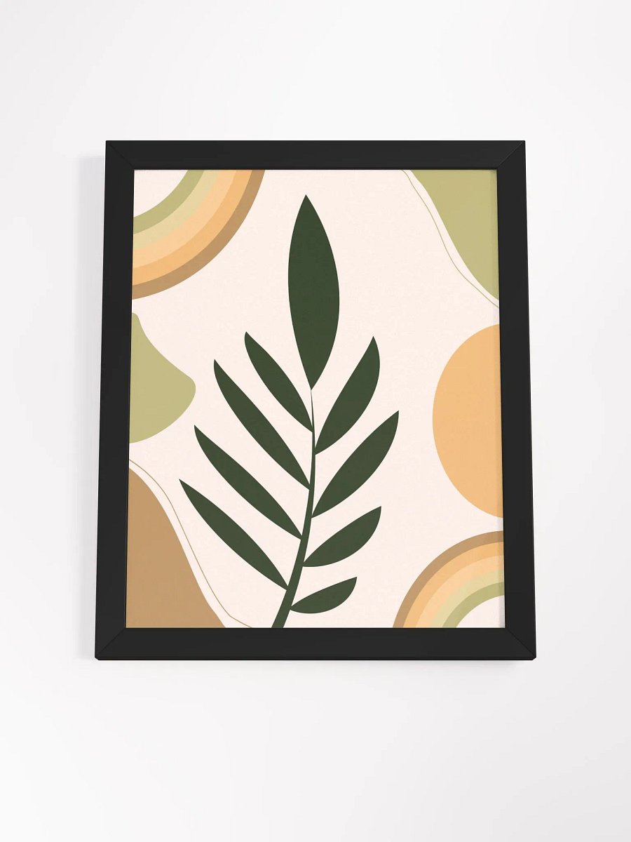 Leafy Abstract Minimalist Framed Poster product image (58)