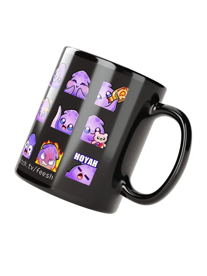 Squid Emote Coffee Mug [black] product image (3)
