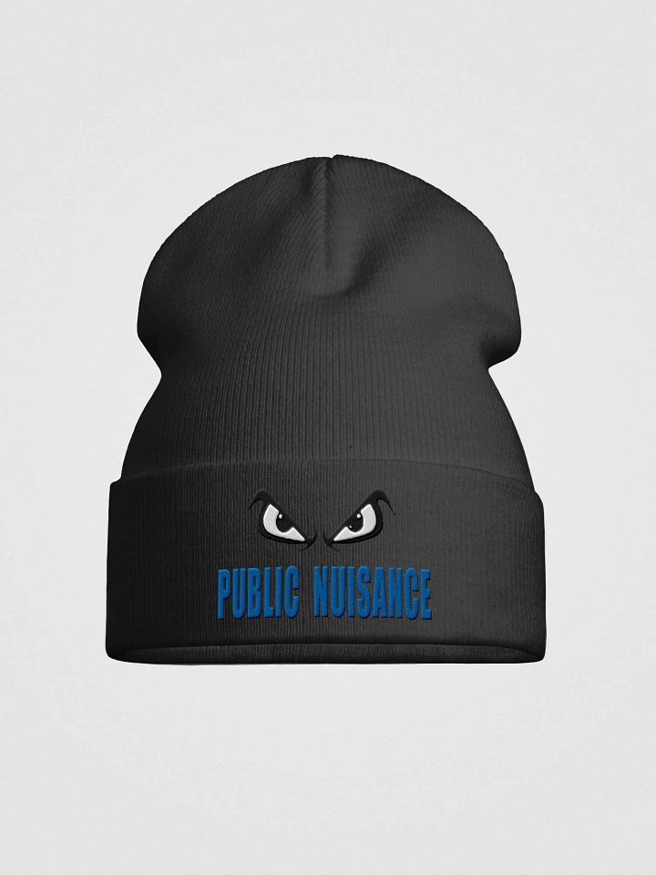 Public Nuisance Blue Letter Embroidered Beanie product image (3)