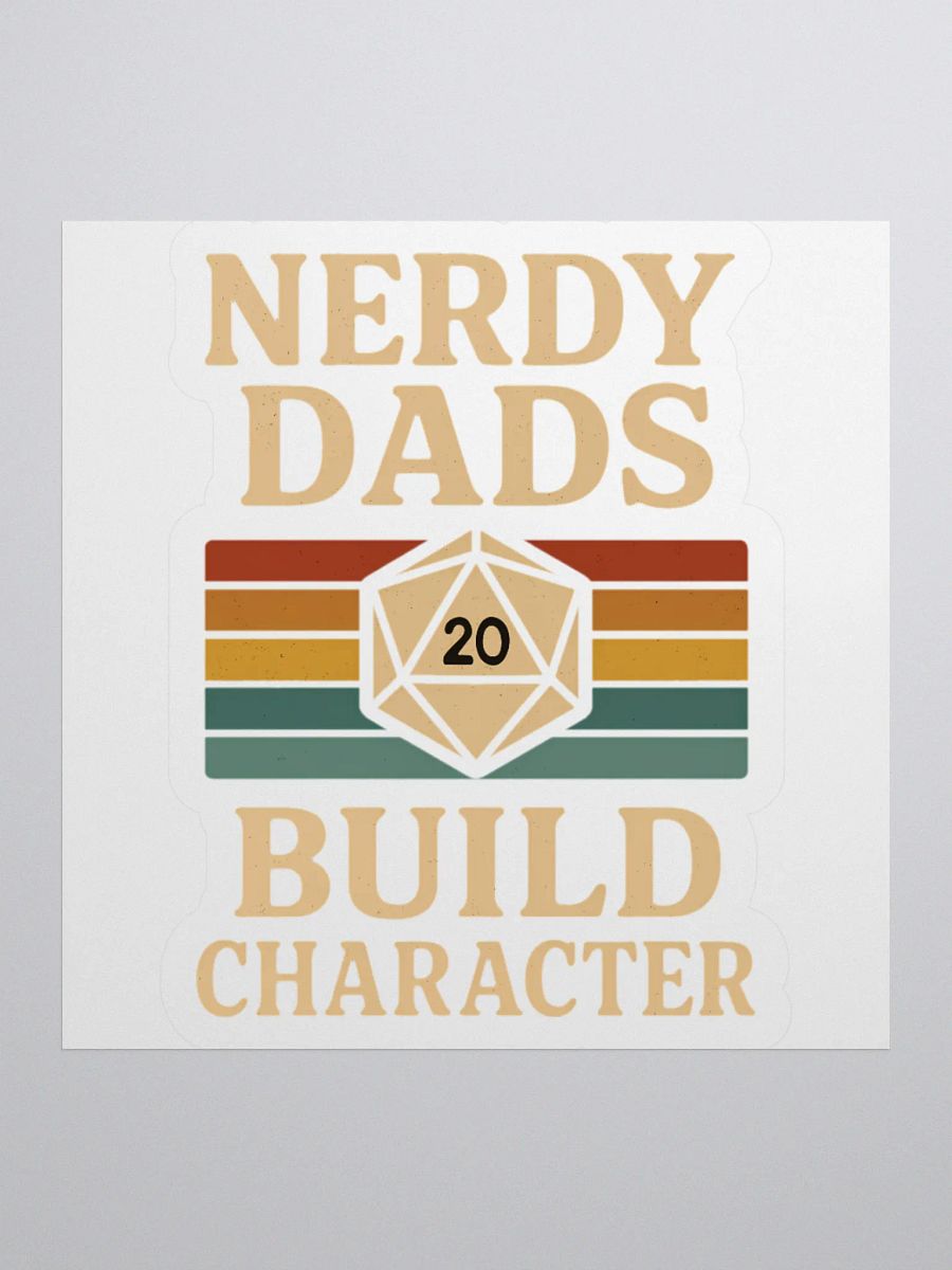 Nerdy Dads Kiss Cut Stickers product image (3)