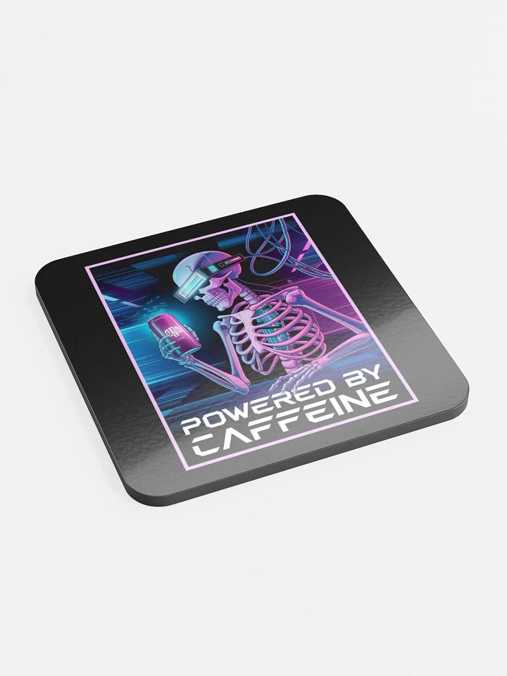 "POWERED BY CAFFEINE" Coaster product image (2)