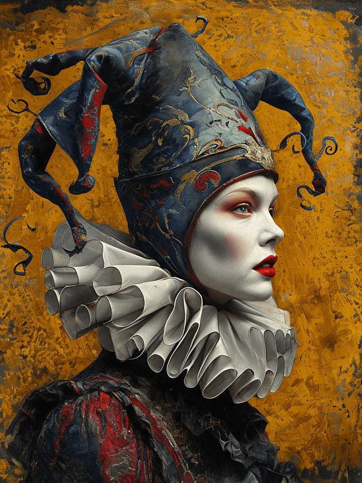Theatrical Jester Framed Poster product image (1)